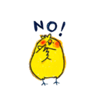しろくまとひよこ（個別スタンプ：3）