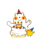 しろくまとひよこ（個別スタンプ：38）