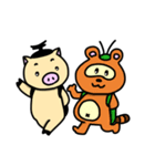 アニマル昆虫〜カブタムシ（個別スタンプ：37）