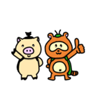 アニマル昆虫〜カブタムシ（個別スタンプ：38）