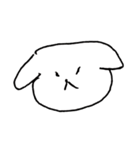 しろいくまのようないきもの（個別スタンプ：3）