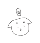 しろいくまのようないきもの（個別スタンプ：13）