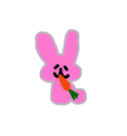 ピンクのうさぎたち（個別スタンプ：2）