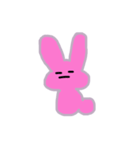 ピンクのうさぎたち（個別スタンプ：5）