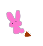 ピンクのうさぎたち（個別スタンプ：11）