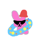 ピンクのうさぎたち（個別スタンプ：13）