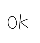 手書き文字スタンプ.（個別スタンプ：25）