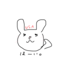 USA(うさ)と申します。（個別スタンプ：3）