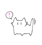 しろねこマシロさん（個別スタンプ：3）