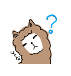 無表情なアルパカ2（個別スタンプ：17）