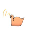 アヒル口の白鳥、色つき（個別スタンプ：2）