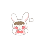 白うさぎモコ（個別スタンプ：3）