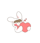 白うさぎモコ（個別スタンプ：7）