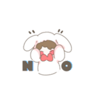白うさぎモコ（個別スタンプ：9）