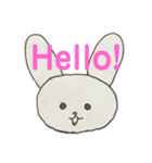 めちゃくちゃかわいいうさぎ（個別スタンプ：1）