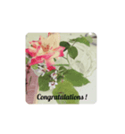 Flowerメッセージカード（個別スタンプ：8）