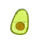 アボカドはきびしめ（個別スタンプ：1）