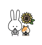 新 カラフルなうさぎ達（個別スタンプ：3）
