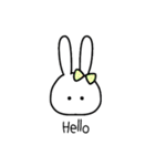 新 カラフルなうさぎ達（個別スタンプ：15）