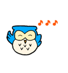 青いフクロウのオウルちゃん（個別スタンプ：8）