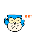 青いフクロウのオウルちゃん（個別スタンプ：11）