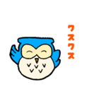 青いフクロウのオウルちゃん（個別スタンプ：16）