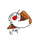 何かを食べたいうれしそうな子たち（個別スタンプ：17）