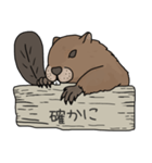 ビーバーと日々を過ごしたい（ゆるめ）（個別スタンプ：4）