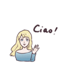いろんな言葉であいさつ！(イタリア語編)（個別スタンプ：1）