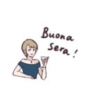 いろんな言葉であいさつ！(イタリア語編)（個別スタンプ：3）
