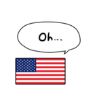 しゃべるアメリカ（個別スタンプ：7）