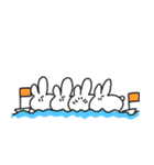 ヨット部のうさぎさん（個別スタンプ：1）