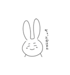 あまりかわいくないうさぎ（個別スタンプ：3）