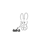 あまりかわいくないうさぎ（個別スタンプ：21）