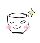 三白眼おちょこ 1（個別スタンプ：12）