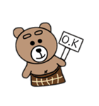 まゆげくまちゃん その3（個別スタンプ：12）