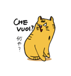 大阪生まれのイタリアかぶれ猫ミャオーネ（個別スタンプ：1）