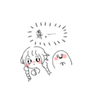 おばけとわたし（個別スタンプ：1）