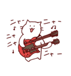 猫にギター＆ベース♪【40種類・日常系】（個別スタンプ：4）