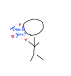棒人間の日常†=”Ⴛ̸ ♡(˃͈ દ ˂͈ ༶ )1（個別スタンプ：9）