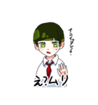 おかっぱ頭男子（個別スタンプ：10）