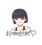 おかっぱ頭男子（個別スタンプ：12）