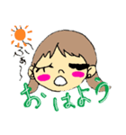 ゆるっとらくがきスタンプ(女の子)（個別スタンプ：2）