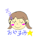 ゆるっとらくがきスタンプ(女の子)（個別スタンプ：3）