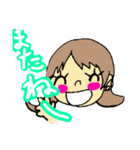 ゆるっとらくがきスタンプ(女の子)（個別スタンプ：4）