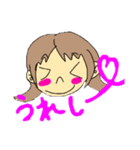 ゆるっとらくがきスタンプ(女の子)（個別スタンプ：6）
