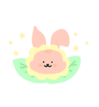 どりどりうさぎ！（個別スタンプ：1）