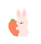 どりどりうさぎ！（個別スタンプ：3）