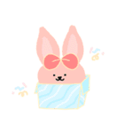 どりどりうさぎ！（個別スタンプ：15）