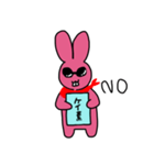元素を持ちたいうさぎがあいさつ（個別スタンプ：14）
